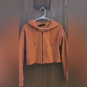 Under Armour Women's Orange Cropped Hoodie